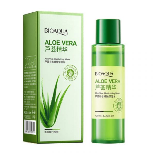 Refreshing and moisturizing facial toner with Aloe vera extract Bioaqua, 120 ml.